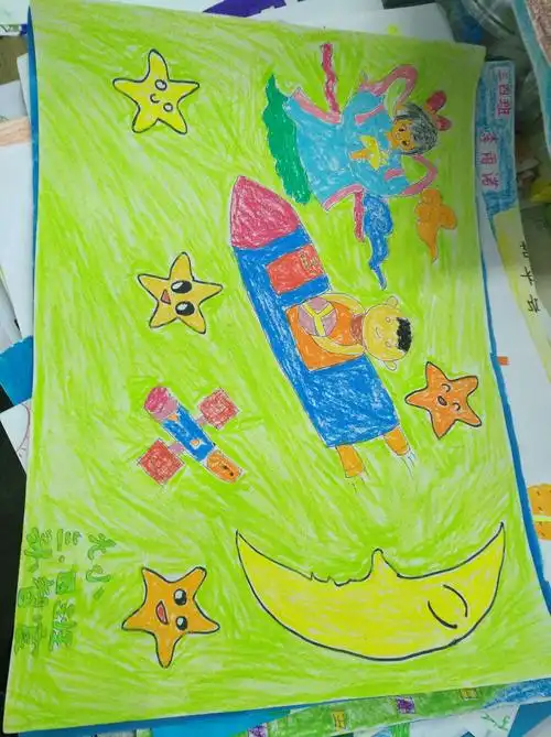 三四班优秀科幻画报展