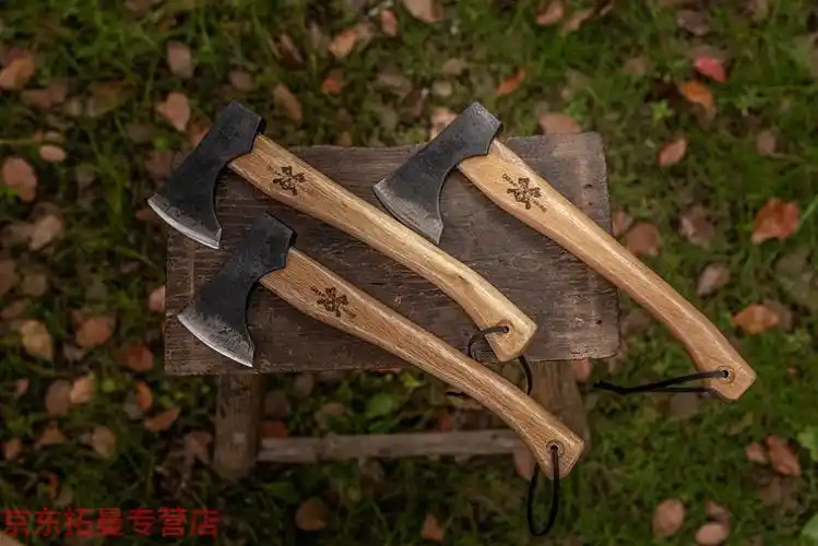 【京速发】斧头劈柴 大号 锰钢树 长柄 尼曼斧锻造斧头锻打木工斧劈柴