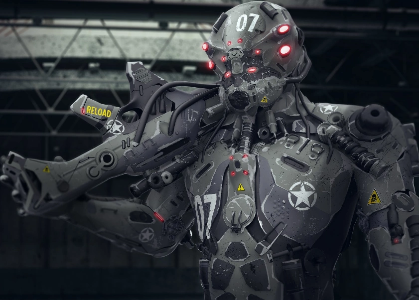 未来高科技武器之人形机甲,造型独特,超乎你的想象!