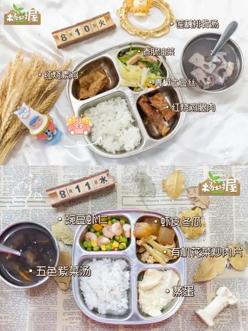 托班幼儿园宝宝午餐食谱