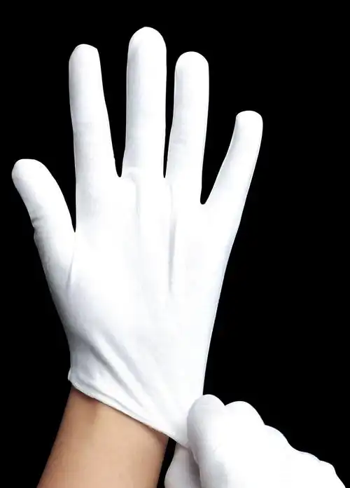 汗布棉质作业白手套劳保薄款工作防护作业礼仪检阅表演女老保司机