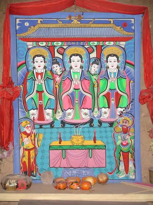 苍岩山庙会的核心是三皇姑信仰,传说三皇姑是隋炀帝女儿南阳公主照