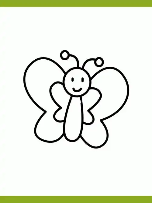 用3画可爱的小蝴蝶