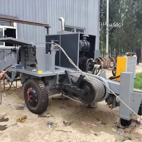 惠鑫直销9t液压牵引机 电缆牵引机 电缆放线施工工具车 上门培训