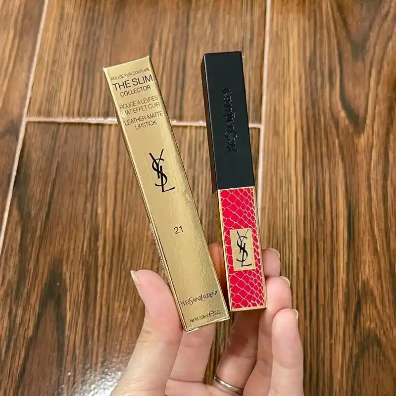 圣罗兰小金条鳄鱼纹口红21