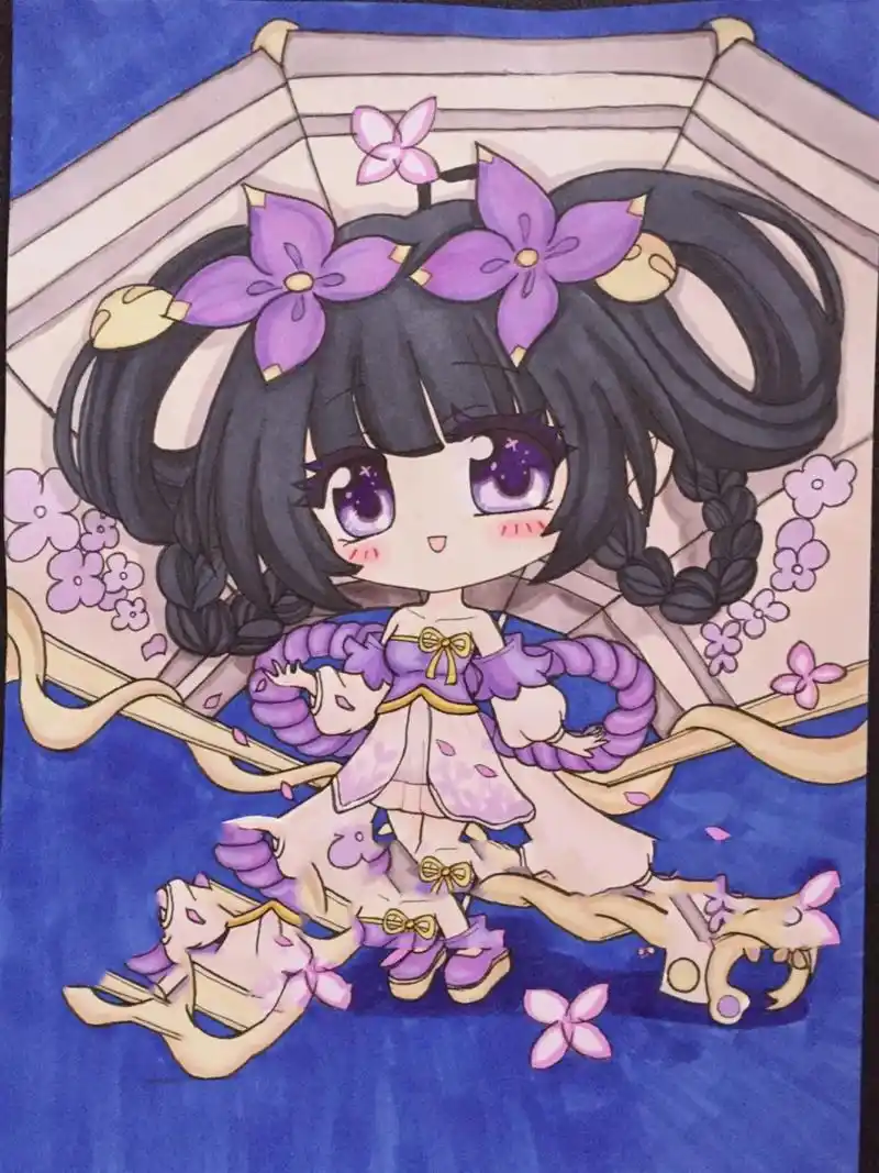 王者荣耀小乔手绘画头像原创日常打卡上色 原创 王者荣耀皮肤 :小乔