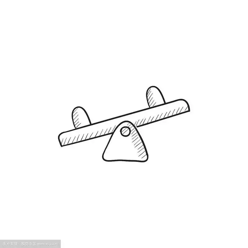 跷跷板草图图标