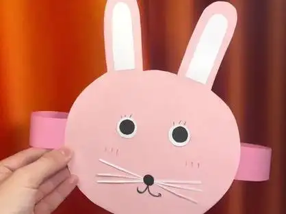 可爱的小兔子头饰#亲子手工 #亲子手工制作 #动手能力 #教程 #手工