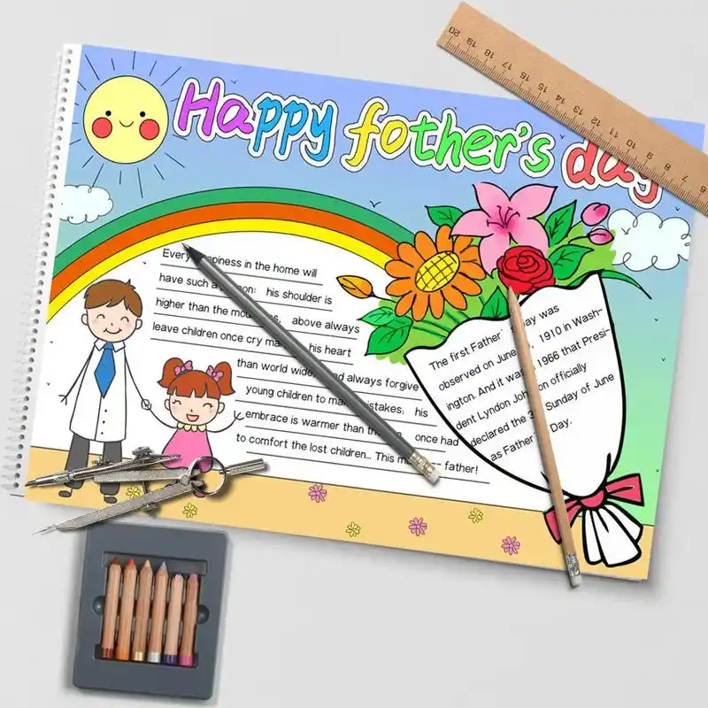 父亲节主题手抄报英文版