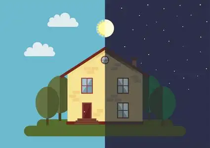 在白天的月亮图片