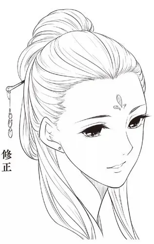 古风人物头发 练习