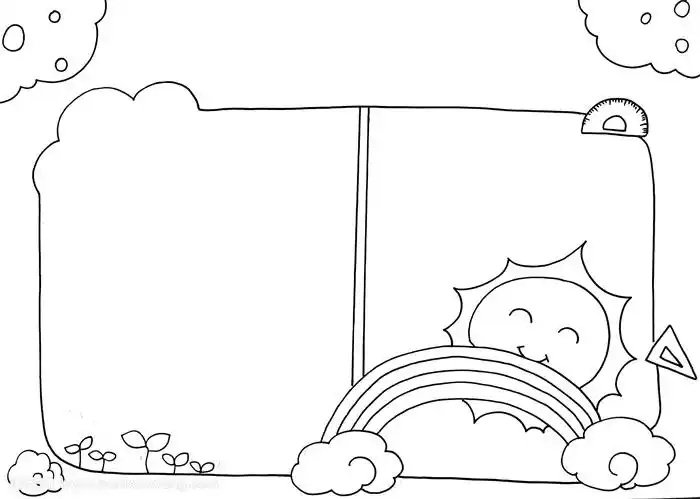 一年级手抄报模板,一年级手抄报简单又好看