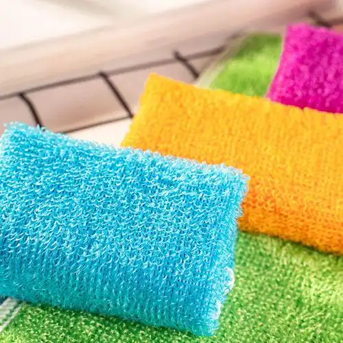 妙洁神奇抹布加大型2片装38cm*30cm厨房清洁洗碗布不沾油棉纱包邮-报