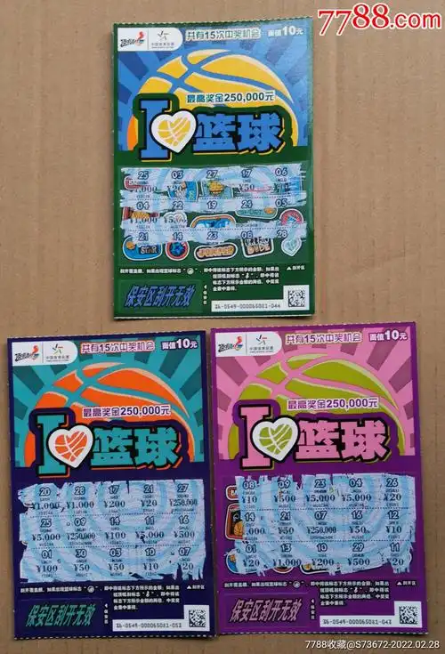 中国体育彩票顶呱刮蓝球一套3枚全保真品好