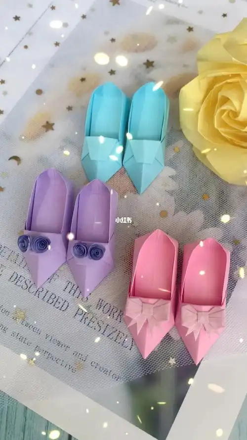 芭比娃娃的高跟鞋90_高跟鞋_芭比娃娃_折纸_芭比怎么样_教程_折纸