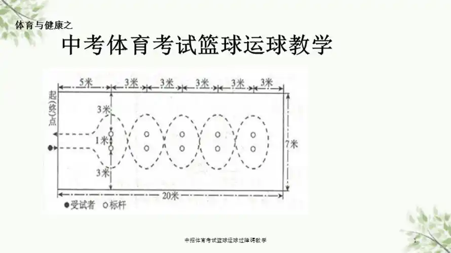 中招体育考试篮球运球过障碍教学课件