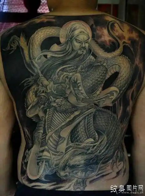 关公降龙纹身图案及手稿,你了解其中的奥秘吗