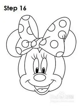米妮简笔画简单