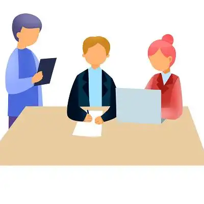 团队合作员工白领职场工作卡通工作人物商务人员png素材