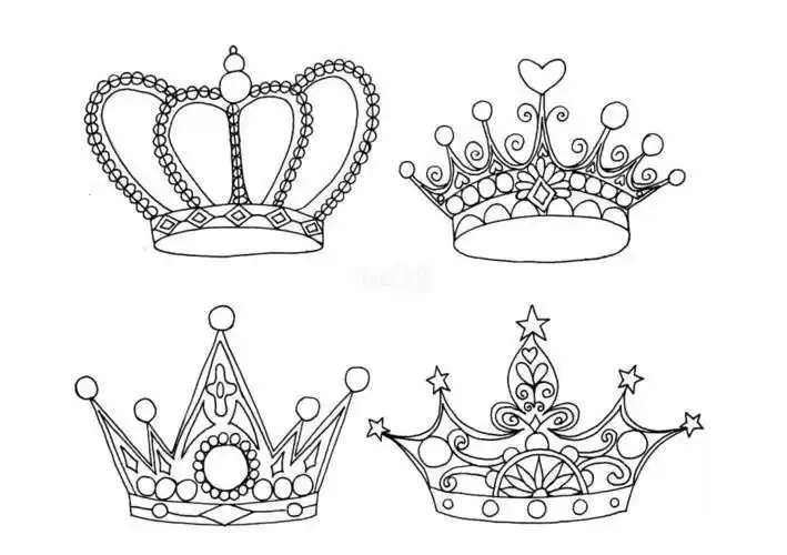 公主皇冠简笔画步骤图片皇冠儿童画怎么画皇冠简笔画步骤皇冠简笔画