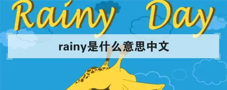 rainy是什么意思中文优质