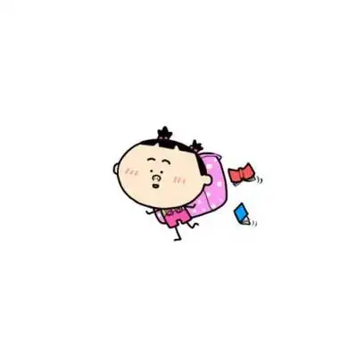 白底卡通小人头像简约白底有超小图案的头像