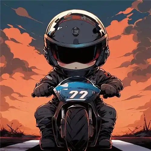 酷炫炸裂机车男孩头像