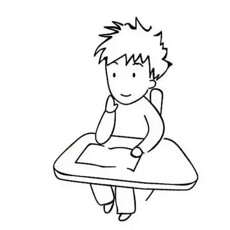 上课简笔画 上课简笔画图片大全儿童