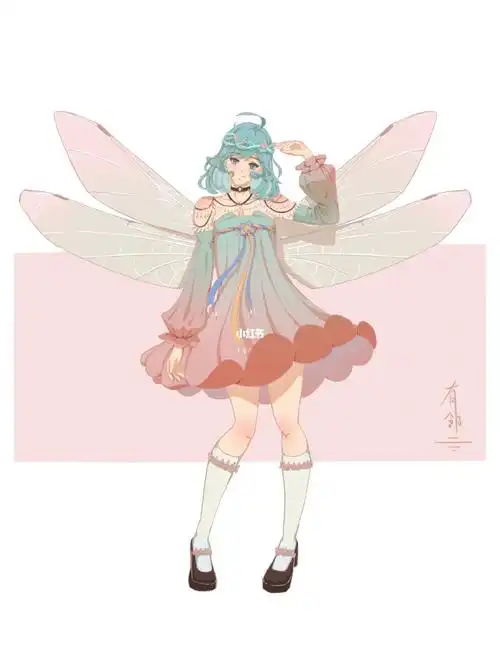 一个吊钟海棠拟人