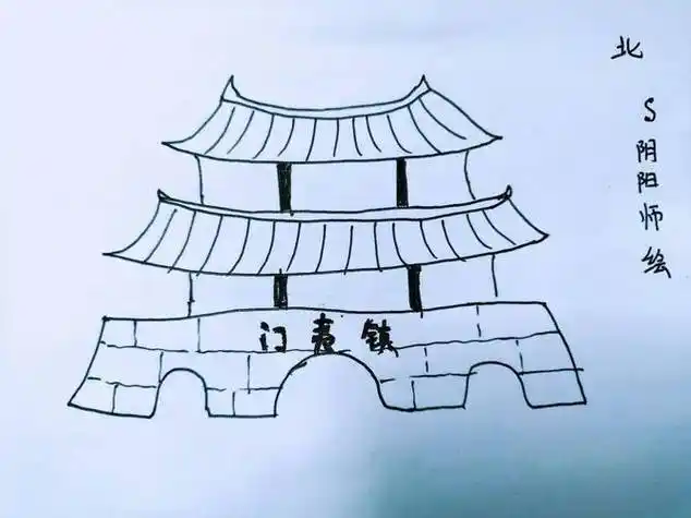 古城墙简笔画 儿童画古城墙简笔画