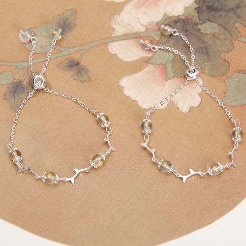 纯铜保色汉服配饰手链延长链手链女包邮古风首饰女原创银色手链