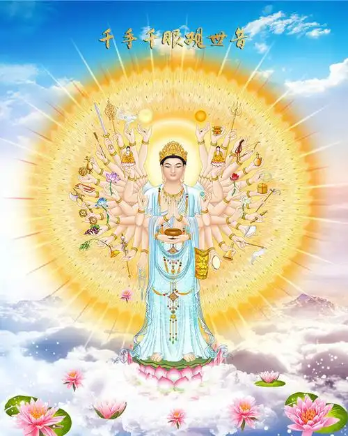 千手观音佛像图片-佛教-百图汇素材网