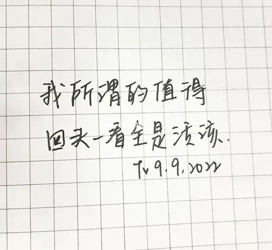 手写我所谓的值得回头看全是活该