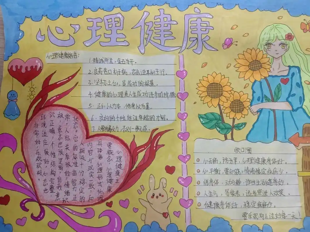 心理健康手抄报2.