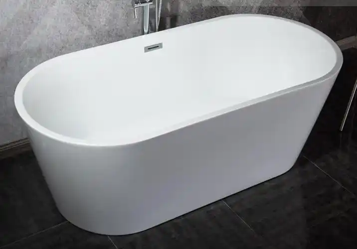 科勒京 独立式亚克力酒店工程浴缸家用双人情侣椭圆形大浴缸加深泡澡