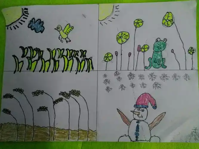 171站台幼儿三班绘本故事之一《四季》