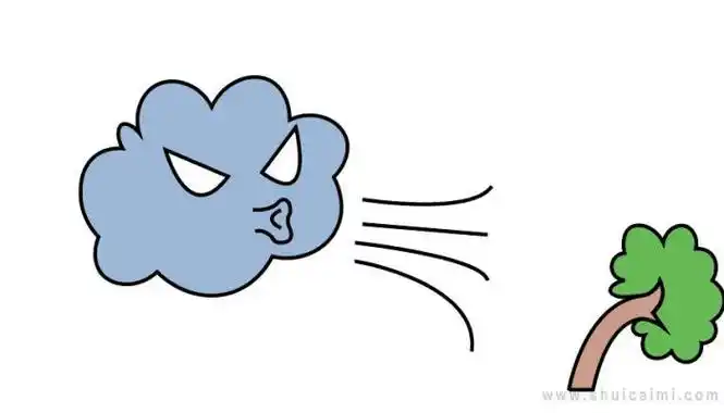 台风简笔画怎么画台风简笔画图片大全