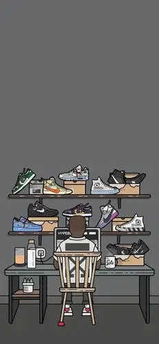 第68期壁纸——潮鞋手绘