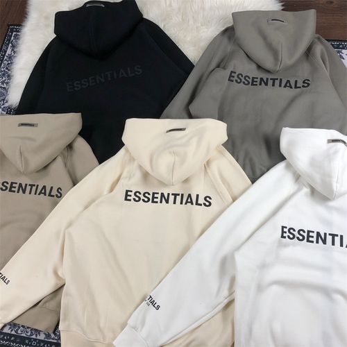 fear of god essentials复线fog拉链开衫卫衣高街连帽加绒外套 潮