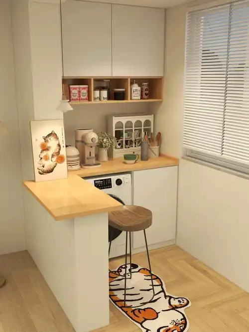 治愈系阳台吧台设计太赞惹多功能阳台