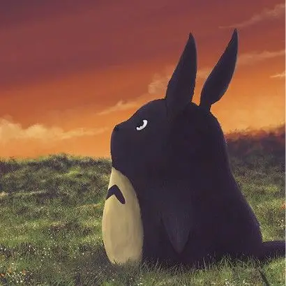 宫崎骏 插画 头像 龙猫