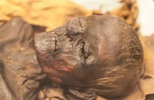 在人们对这座墓穴进行继续发掘时,非常令人称奇,没有腐烂的一具女尸