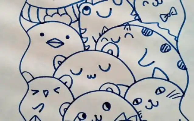 超简单的简笔画.随手涂鸦,一支笔一张纸就可以搞定.