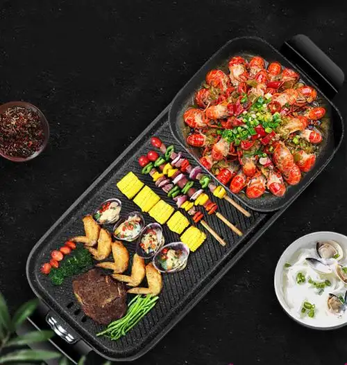 家用烤涮一体锅火锅烧烤一饱口福