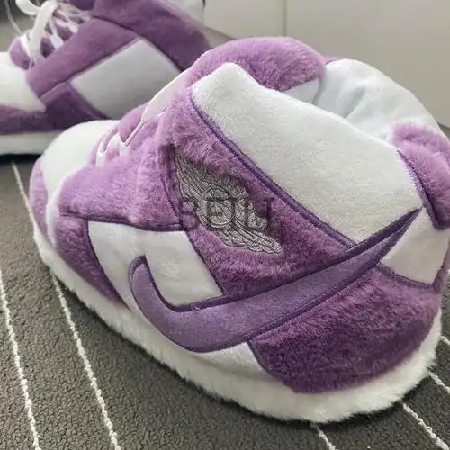 beili国潮百搭2022a锥恶搞棉拖鞋网红冬季胖胖椰子棉鞋防滑加厚毛毛鞋