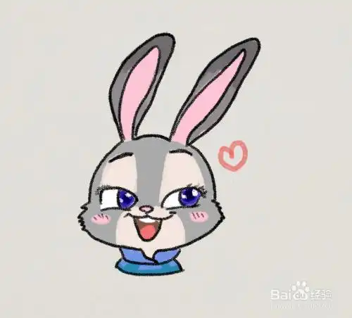 朱迪头像简笔画