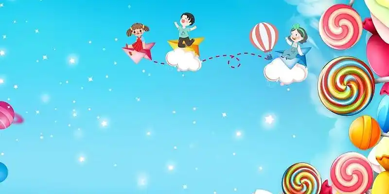 蓝色清新蓝天白云草地海报展板背景素材粉色浪漫缤纷520礼遇季展板