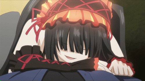 时崎狂三约会大作战制服漫画萌可爱gif动图_动态图_表情包下载_soogif