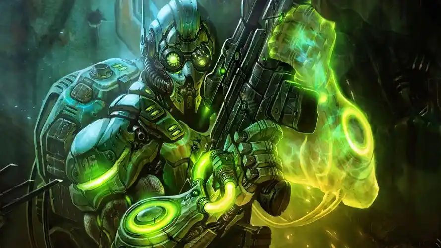 人族的幽灵-星际争霸游戏桌面壁纸