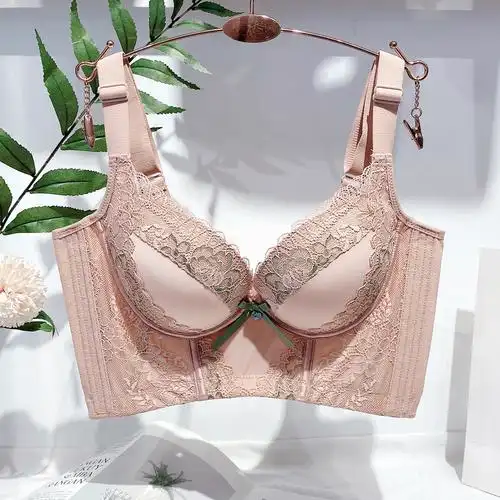 调整型内衣女小胸聚拢收副乳上托侧收矫正下垂防外扩五排扣文胸厚